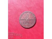 Germany-Prussia-3 Pfennig 1838 A-Berlin-Rare Year