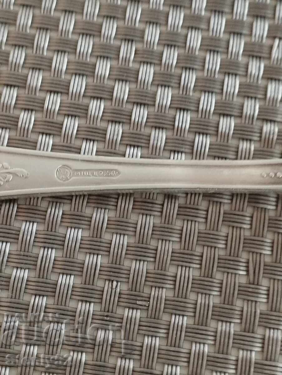 Delivery of Silver-plated Melchior cutlery 2 pcs. spoons and 1 pc.