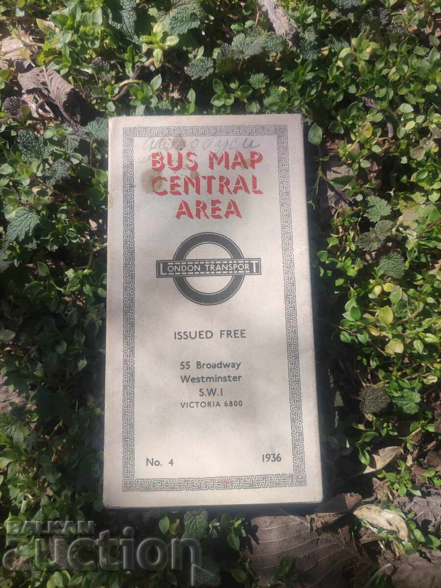 London bus map 1936 London bus map 1936