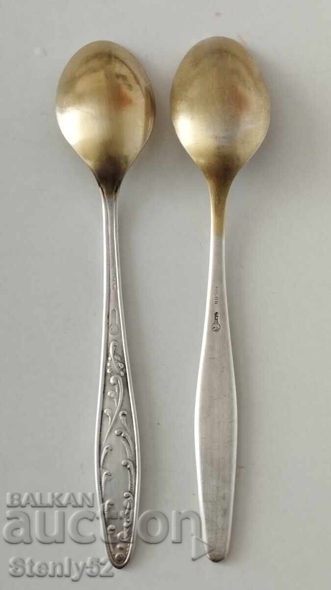 Silver-plated cupronickel spoons for tea, coffee and baby feeding. with price 30.00 BGN | € 15.34