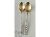 Silver-plated cupronickel spoons for tea, coffee and baby feeding.