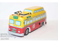 BZC OLD TIN BUS TROLLEY TOY