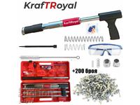 Pistol de cuie profesional KraftRoyal+200 buc. unghiile