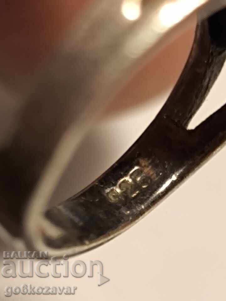 Livrarea Inel de argint antic, ametist și marcazit! 0,925