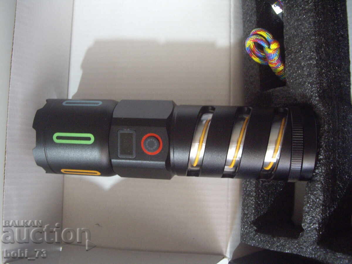 Delivery of Very powerful rechargeable spotlight. Delivery of Very powerful rechargeable spotlight.