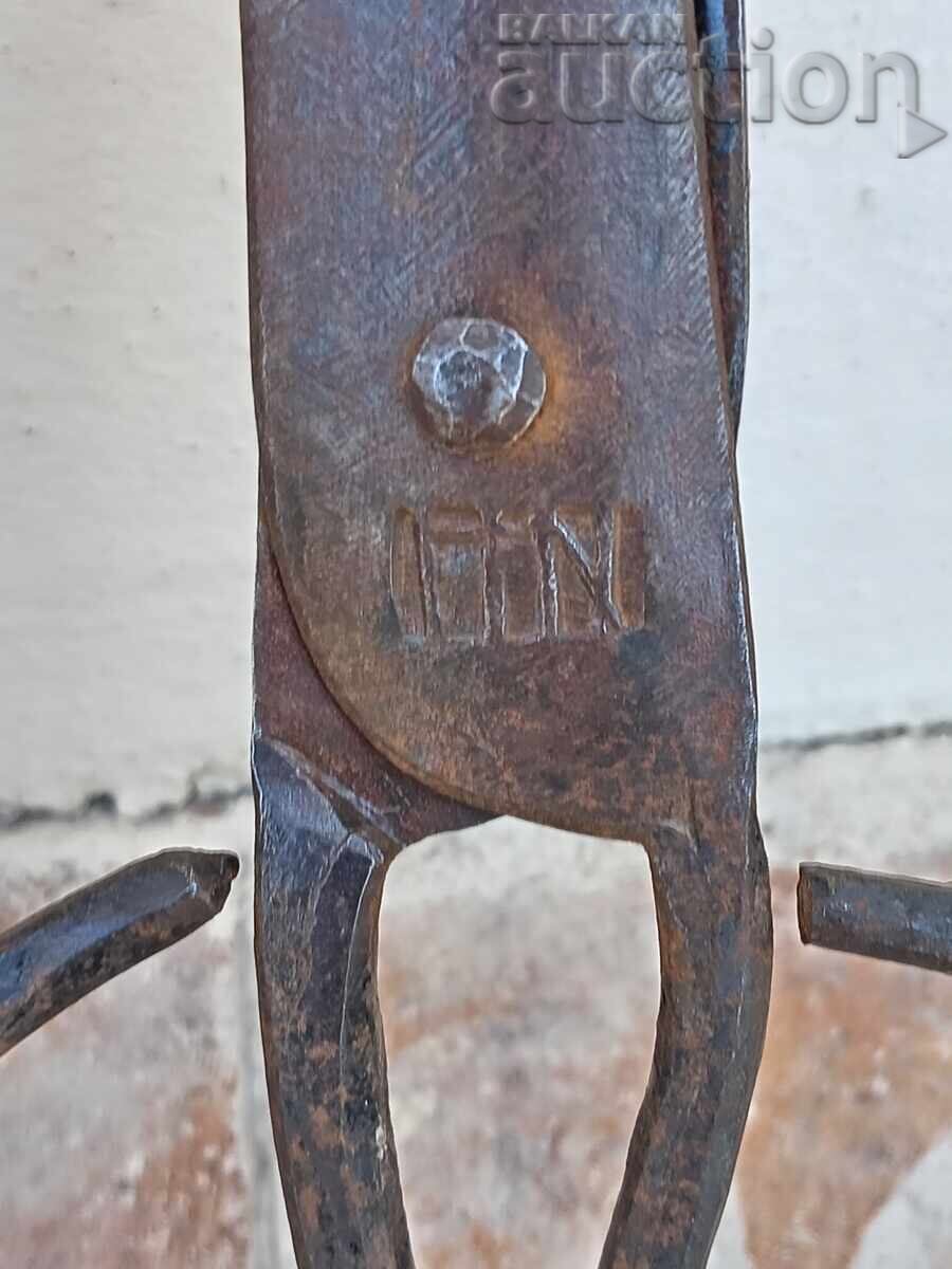 pair of antique forged scissors scissors - 6 pair of antique forged scissors scissors - 6