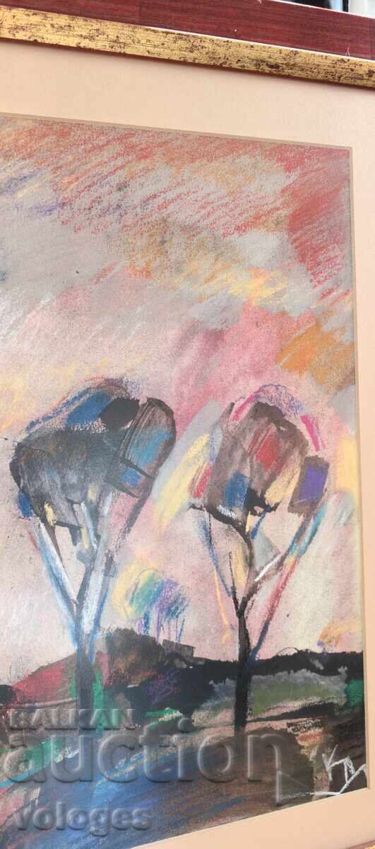 Krasimir Doychev (1961-2020), Landscape with price 250.00 BGN | € 127.82 Krasimir Doychev (1961-2020), Landscape with price 250.00 BGN | € 127.82