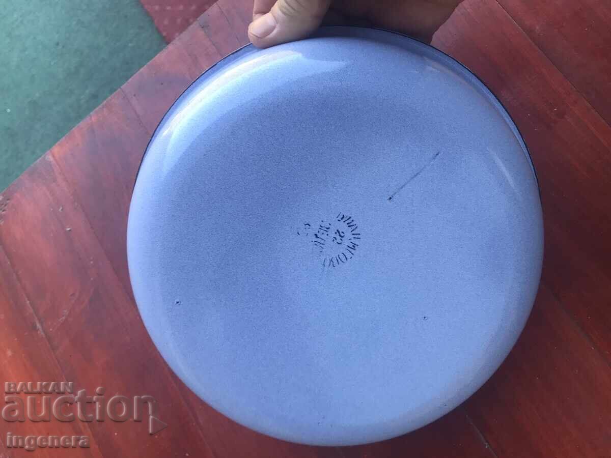 TRAY FACET ENAMELED NOVO-BULGARIA BRATSIGOVO - 6 TRAY FACET ENAMELED NOVO-BULGARIA BRATSIGOVO - 6