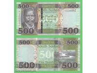 (¯`'•.¸ Νότιο Σουδάν 500 λίρες 2021 UNC ¸.•'´¯)