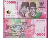 (¯`'•.¸ INDONESIA 100,000 Rupiah 2022 UNC ¸.•'´¯)