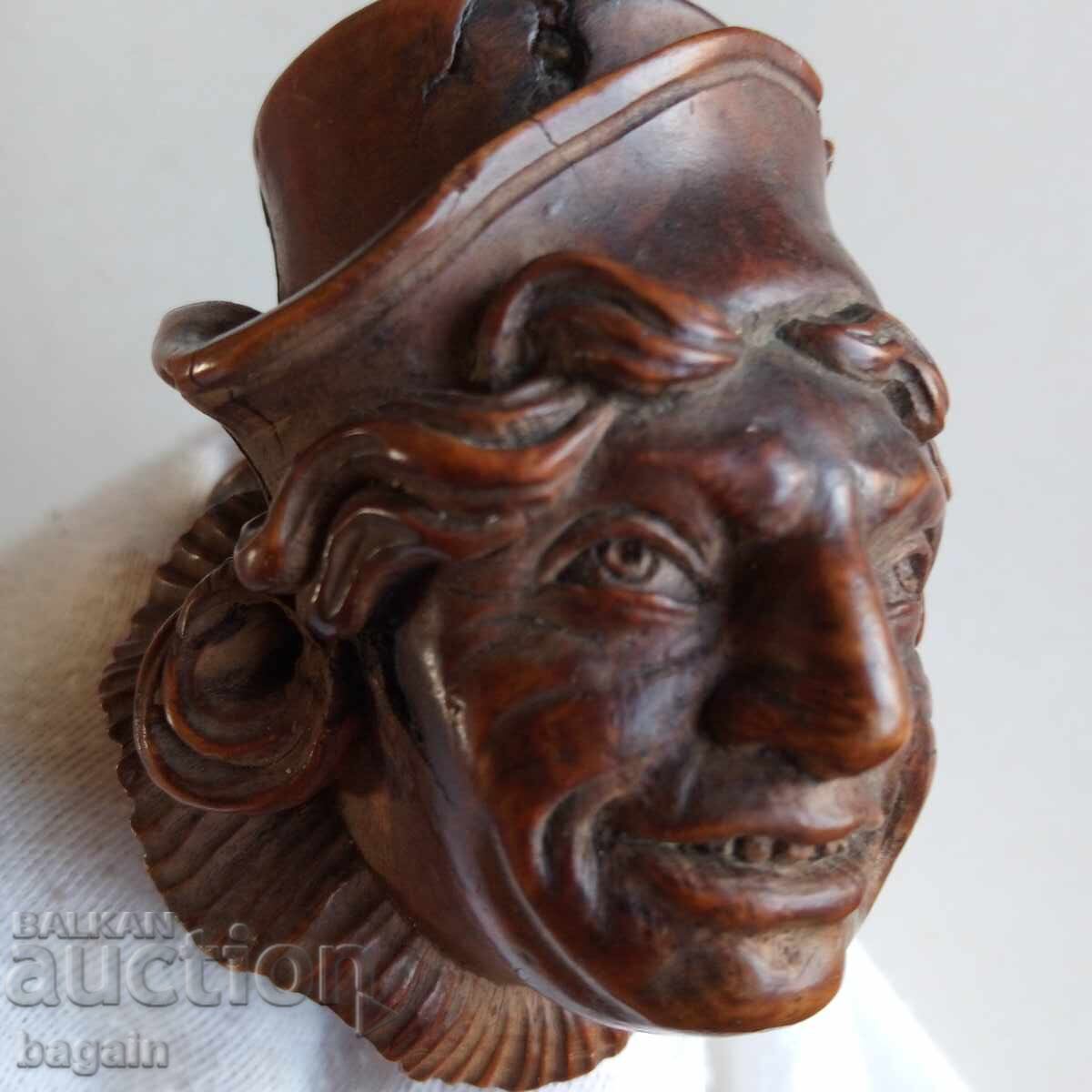 A unique antique pipe.