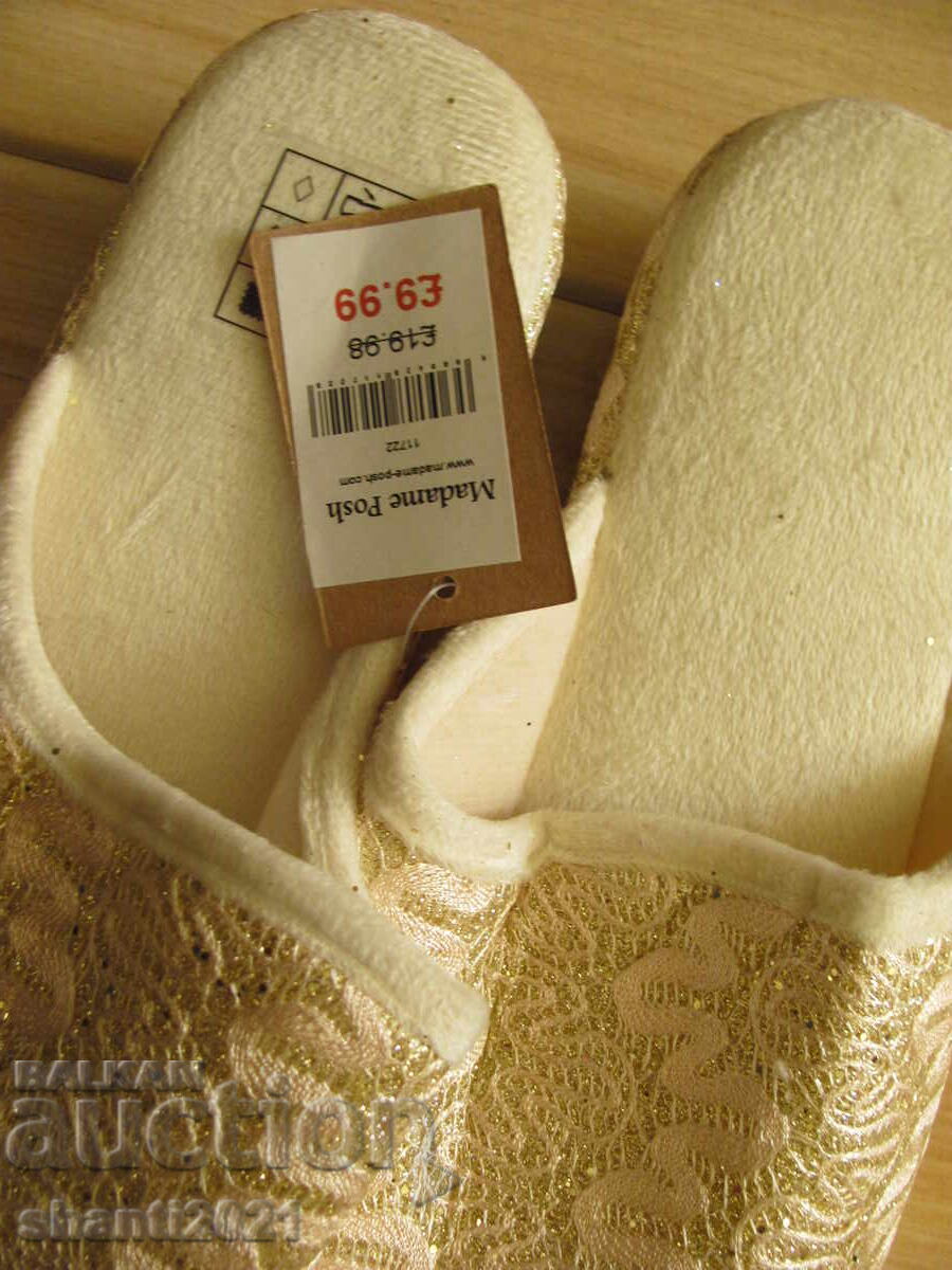 Auction New English slippers Madame Posh, No. 41 Auction New English slippers Madame Posh, No. 41