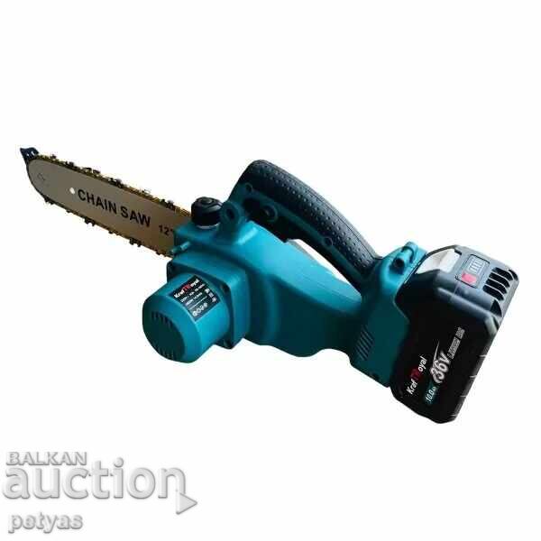 Ferăstrău cu lanț KraftRoyal 36V 2x 8Ah, 2 baterii+2 inele - 6