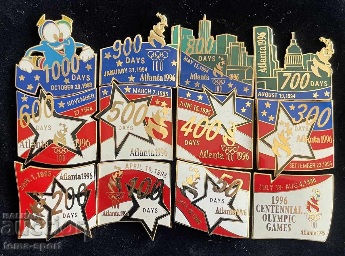 1387 USA Lot of 12 Stamps Atlanta Olympics 1996 Enamel with price 50.00 BGN | € 25.56 1387 USA Lot of 12 Stamps Atlanta Olympics 1996 Enamel with price 50.00 BGN | € 25.56