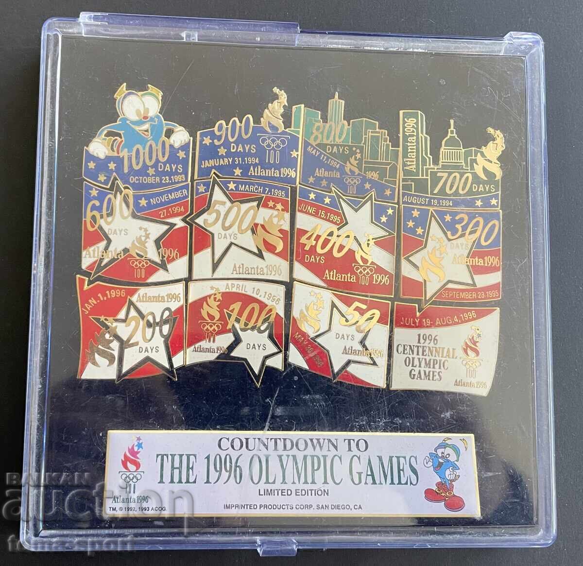 Delivery of 1387 USA Lot of 12 Stamps Atlanta Olympics 1996 Enamel Delivery of 1387 USA Lot of 12 Stamps Atlanta Olympics 1996 Enamel