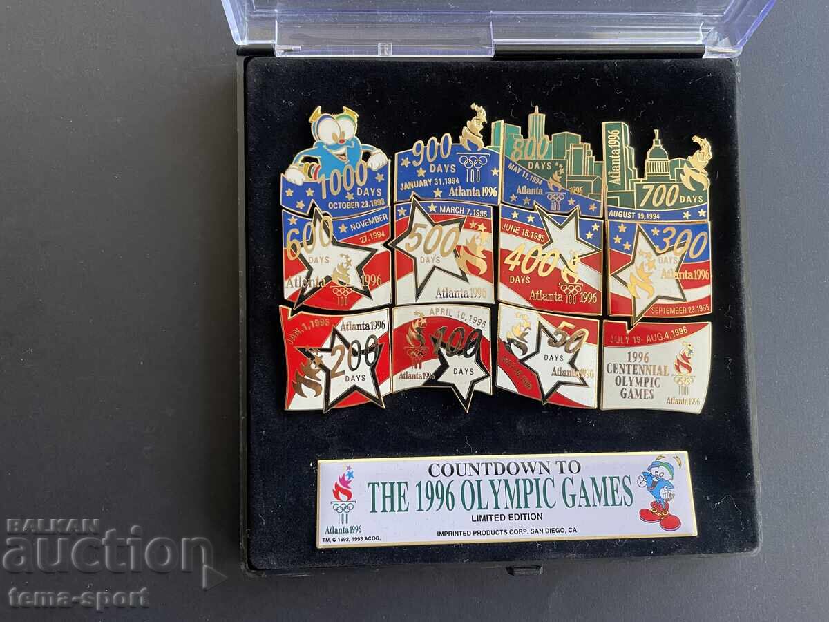 1387 USA Lot of 12 Stamps Atlanta Olympics 1996 Enamel 1387 USA Lot of 12 Stamps Atlanta Olympics 1996 Enamel