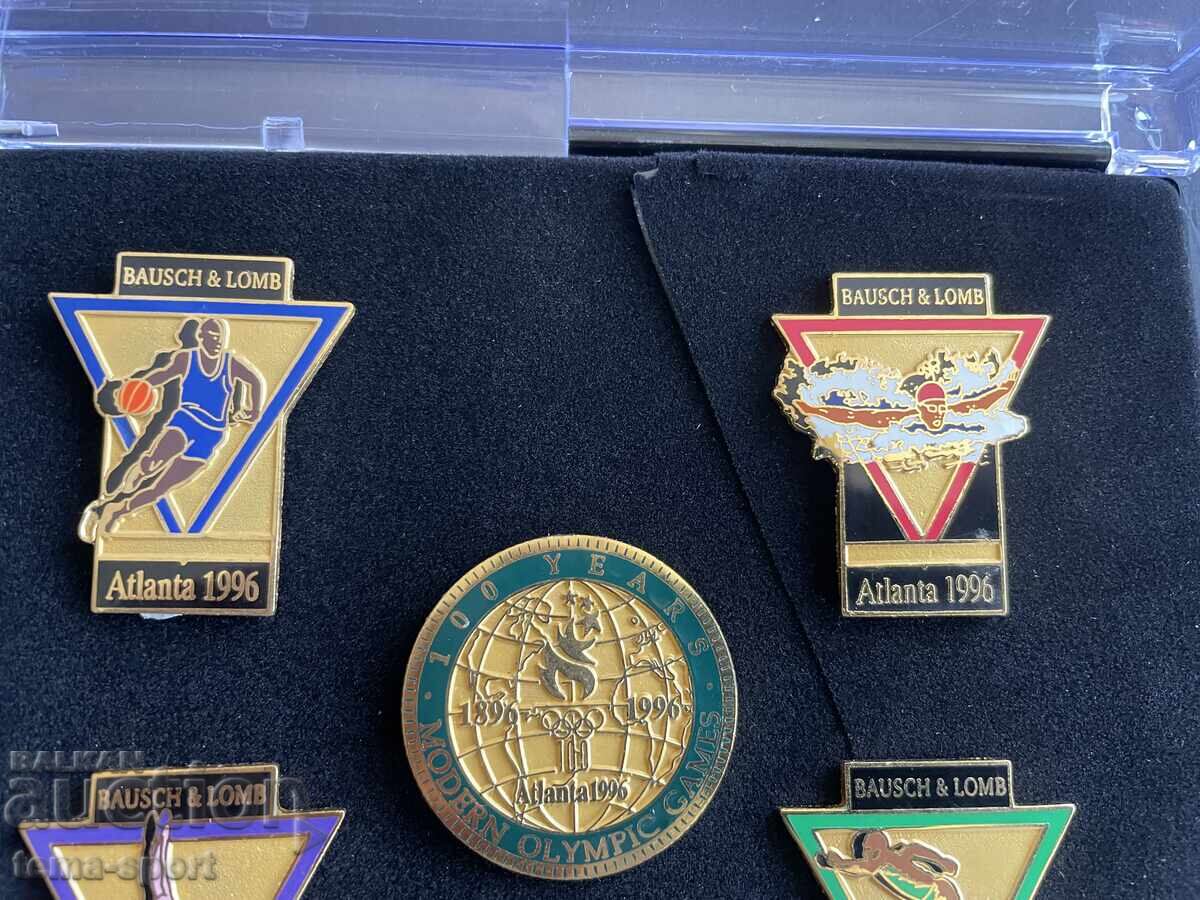 Auction 1388 USA Lot of 5 stamps Atlanta Olympics 1996. Enamel certificates Auction 1388 USA Lot of 5 stamps Atlanta Olympics 1996. Enamel certificates