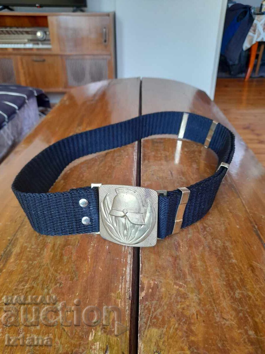 Old fireman's belt, fire station Old fireman's belt, fire station
