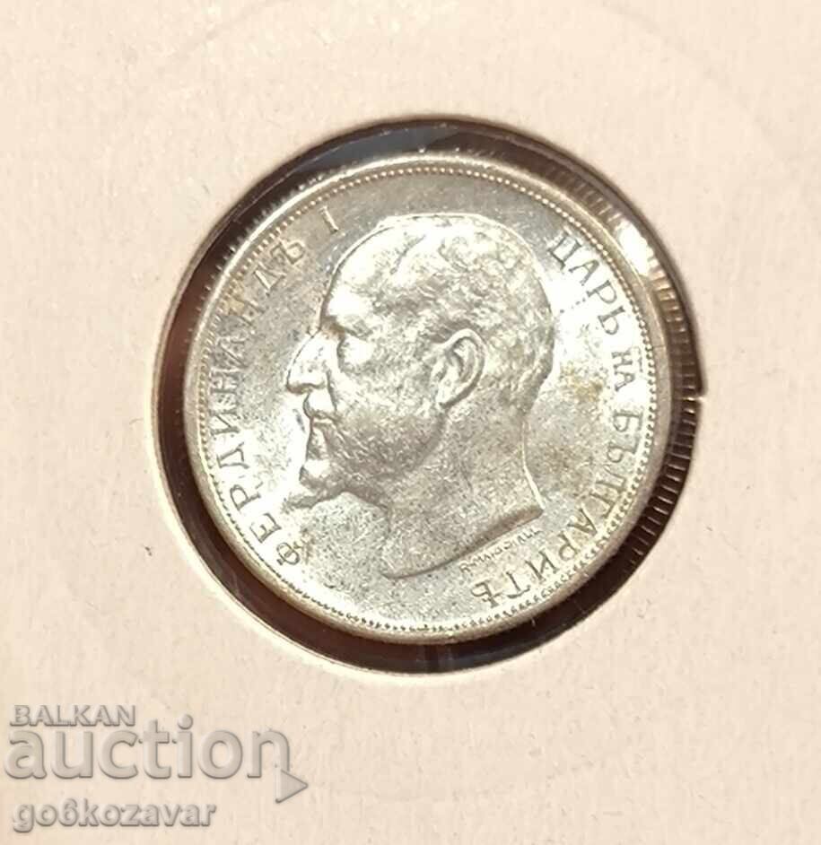 Доставка на България 50 ст 1913г Сребро ! UNC