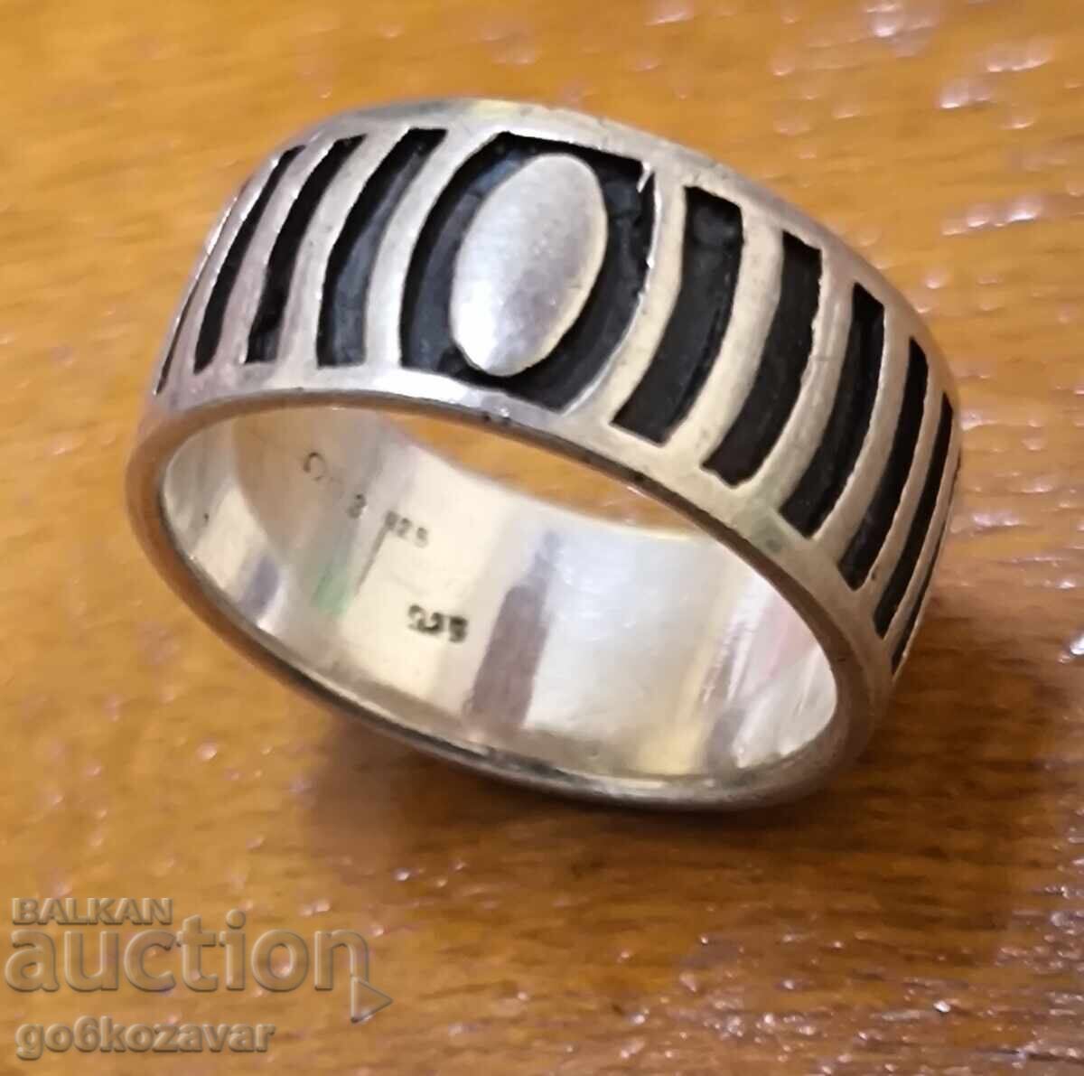 Silver Men's Ring, Mexican Ring! Native American Patterns! with price 49.90 BGN | € 25.51