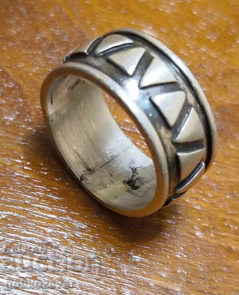 Silver Men's Ring, Mexican Ring! Native American Patterns! with price 45.90 BGN | € 23.47 Silver Men's Ring, Mexican Ring! Native American Patterns! with price 45.90 BGN | € 23.47