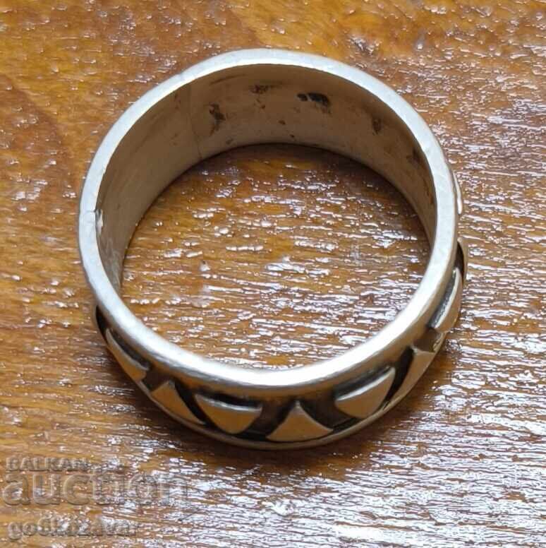 Auction Silver Men's Ring, Mexican Ring! Native American Patterns! Auction Silver Men's Ring, Mexican Ring! Native American Patterns!
