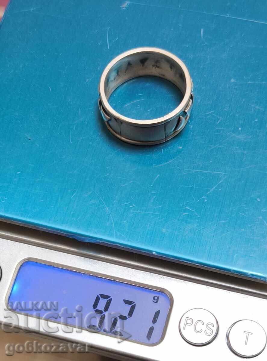 Silver Men's Ring, Mexican Ring! Native American Patterns! - 6 Silver Men's Ring, Mexican Ring! Native American Patterns! - 6