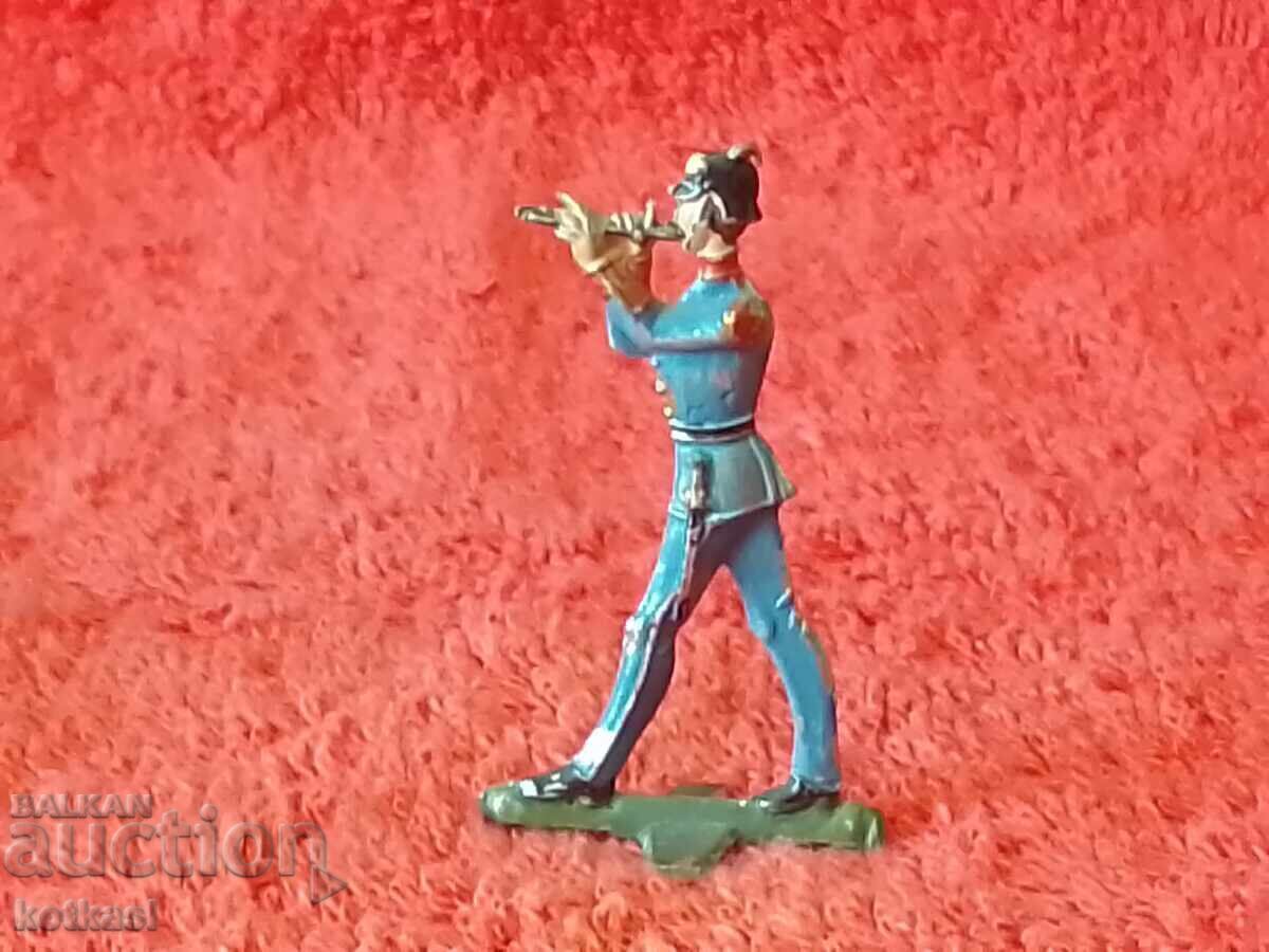 Стара метална фигура на Войник музикант с цена 12.50 лв. | € 6.39