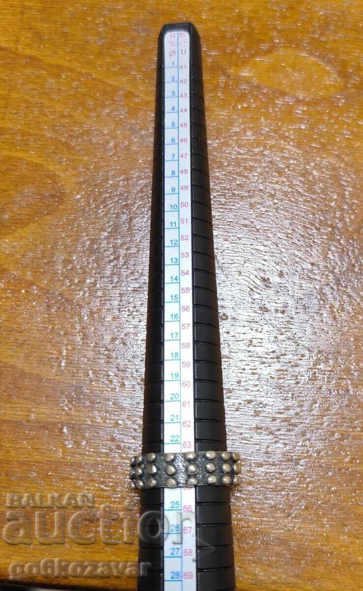 Men's Silver Large Ring, Navajo Geneva Apachito! - 5 Men's Silver Large Ring, Navajo Geneva Apachito! - 5