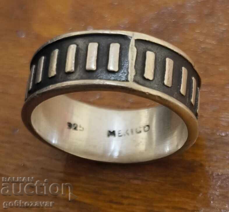 Inel de argint pentru bărbați, inel din Mexic! cu preț € 31.00 | 60.63 BGN