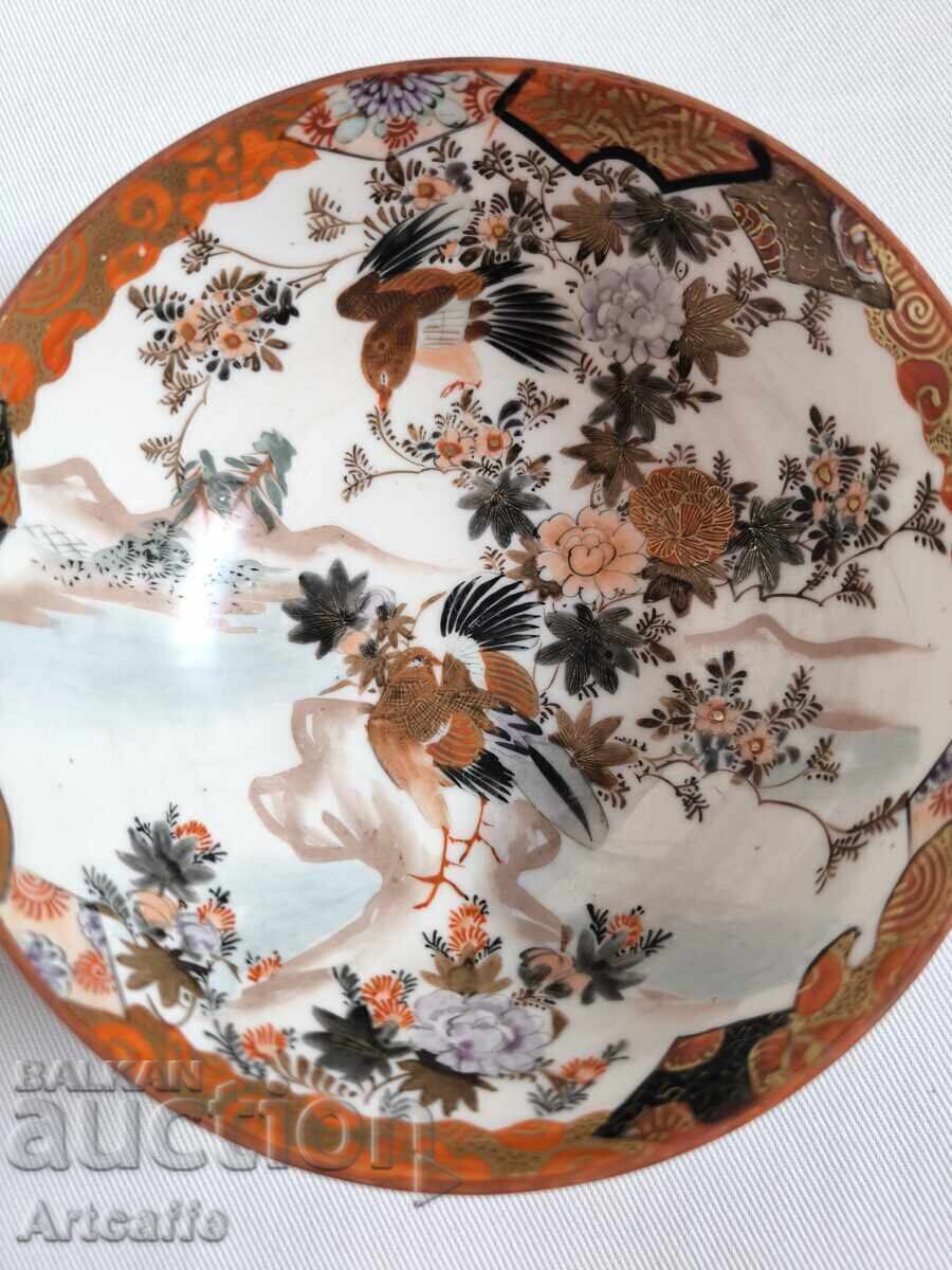 Japanese porcelain bowl Kutani
