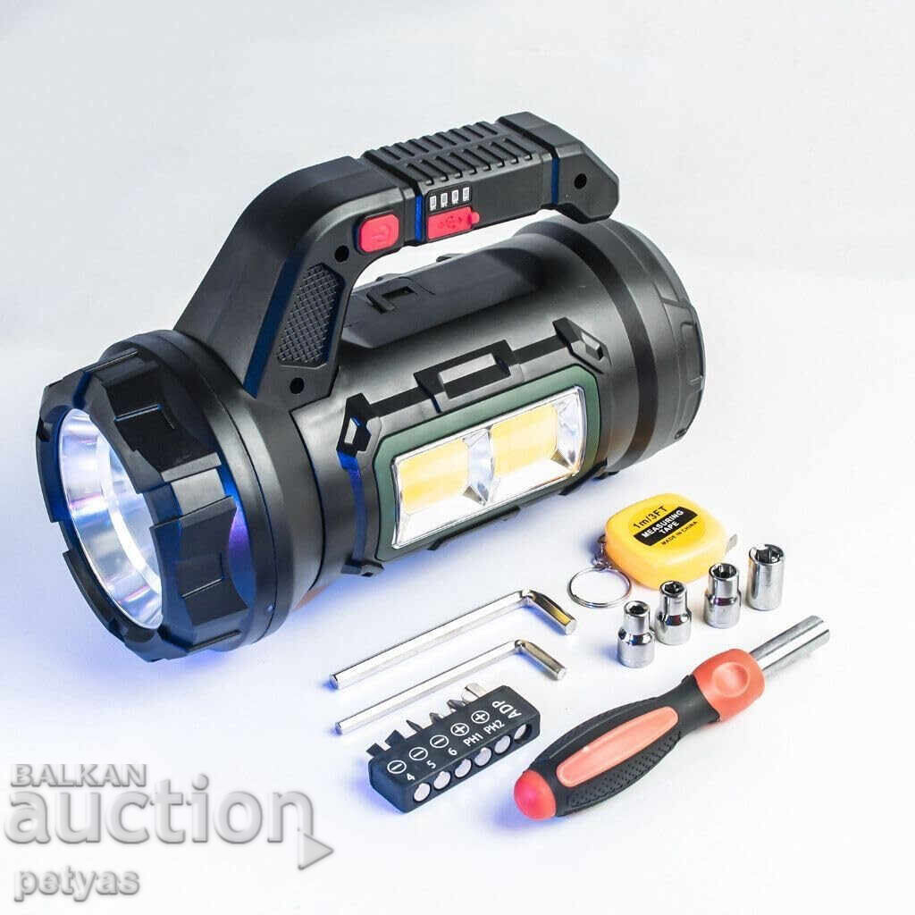 17in1 Multifunctional 18W LED Flashlight with Tools - 5
