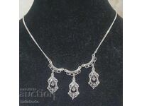 Silver Renaissance filigree necklace