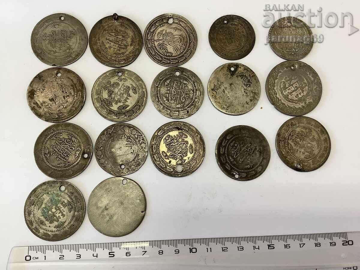 Οθωμανική Τουρκία Παρτίδα 17 νομισμάτων κοσμημάτων με τιμή 680.00 BGN | € 347.68