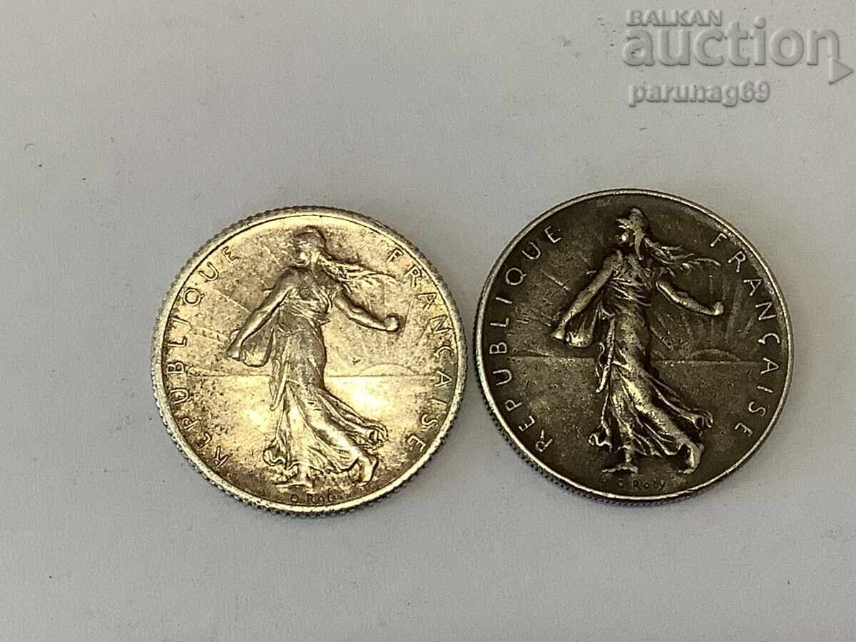 Γαλλία 1 φράγκο 1917 και 1969 με τιμή 18.00 BGN | € 9.20 Γαλλία 1 φράγκο 1917 και 1969 με τιμή 18.00 BGN | € 9.20