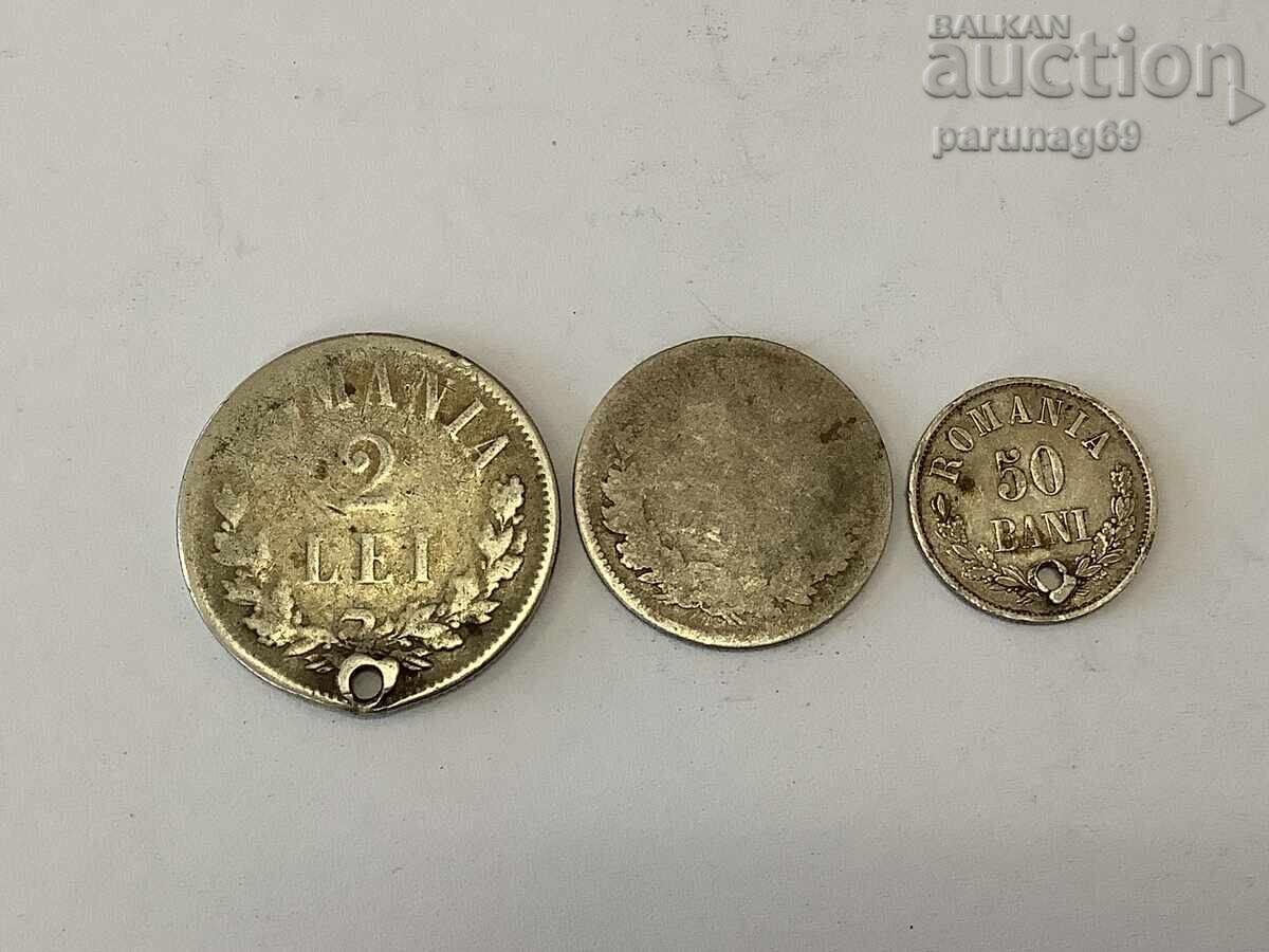 Romania Lot of silver 1876,1875, 1873 3 pieces with price 50.00 BGN | € 25.56 Romania Lot of silver 1876,1875, 1873 3 pieces with price 50.00 BGN | € 25.56