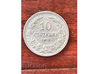 MONEDA 10 STOTINKI 1913 BULGARIA-MONETARIE