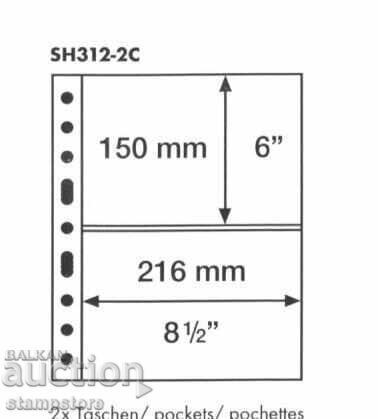 Package of 50 PP sheets for 2 banknotes from the GRANDE system