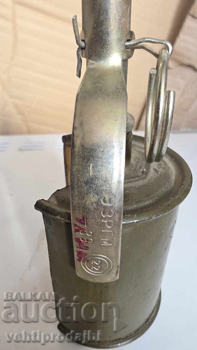 Delivery of Training grenade cut open