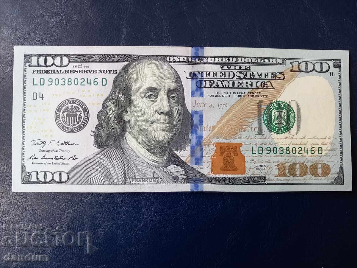 100 dollars USA 2009 two in a row with price 569.00 BGN | € 290.93 100 dollars USA 2009 two in a row with price 569.00 BGN | € 290.93