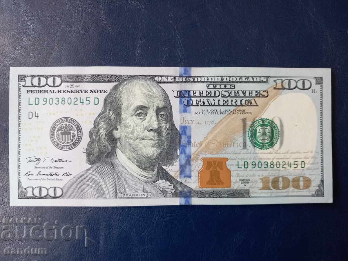 100 dollars USA 2009 two in a row 100 dollars USA 2009 two in a row