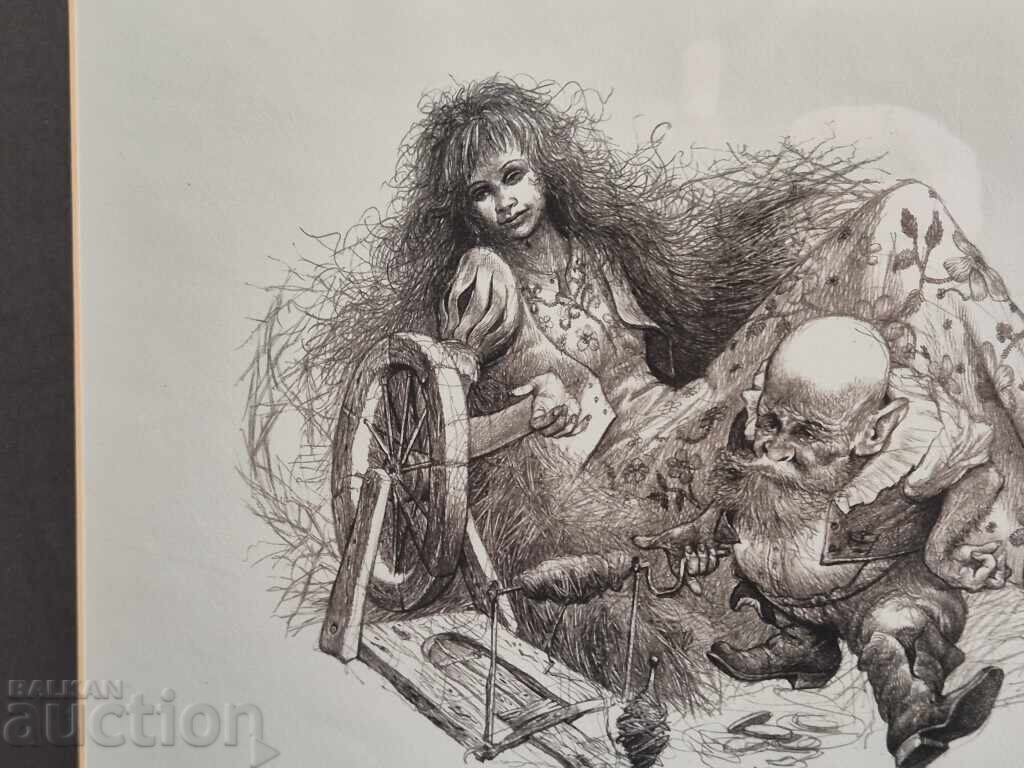 Delivery of ROBERT BARAMOV 1966-2021 The Sleeping Beauty Grimm 2014 lithograph Delivery of ROBERT BARAMOV 1966-2021 The Sleeping Beauty Grimm 2014 lithograph