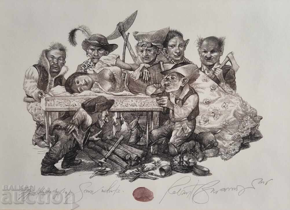 ROBERT BARAMOV 1966 - 2021 Albă ca Zăpada 2015. litografie cu preț 820.00 BGN | € 419.26 ROBERT BARAMOV 1966 - 2021 Albă ca Zăpada 2015. litografie cu preț 820.00 BGN | € 419.26