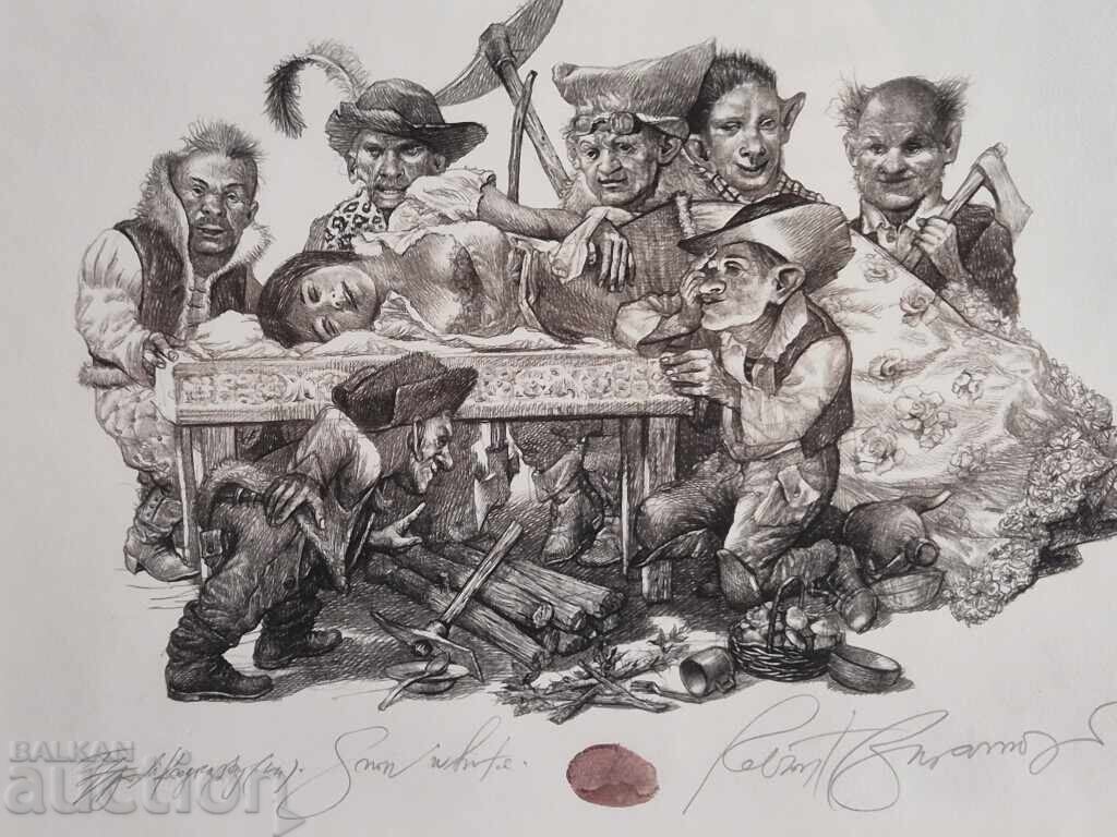 Δημοπρασία ROBERT BARAMOV 1966 - 2021 Snow White 2015. λιθογραφία Δημοπρασία ROBERT BARAMOV 1966 - 2021 Snow White 2015. λιθογραφία