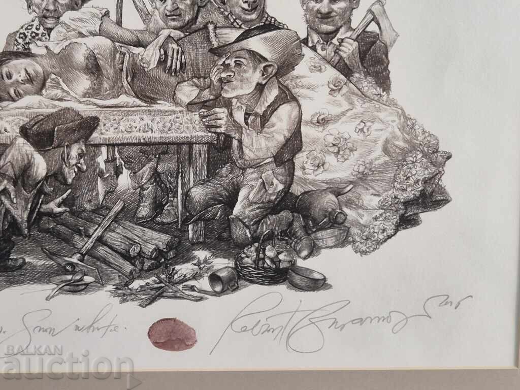 ROBERT BARAMOV 1966 - 2021 Snow White 2015. λιθογραφία - 5 ROBERT BARAMOV 1966 - 2021 Snow White 2015. λιθογραφία - 5