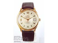 Grovana 17j - gold-plated Swiss mechanical watch