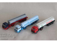 WIKING 1:87 H0 MERCEDES TANK TRUCK MODEL LOT 3 PCS.