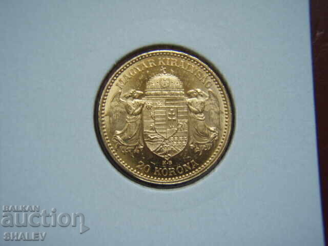 Auction 20 Korona 1897 Hungary (20 Korona Ungaria) - AU+ (gold) Auction 20 Korona 1897 Hungary (20 Korona Ungaria) - AU+ (gold)
