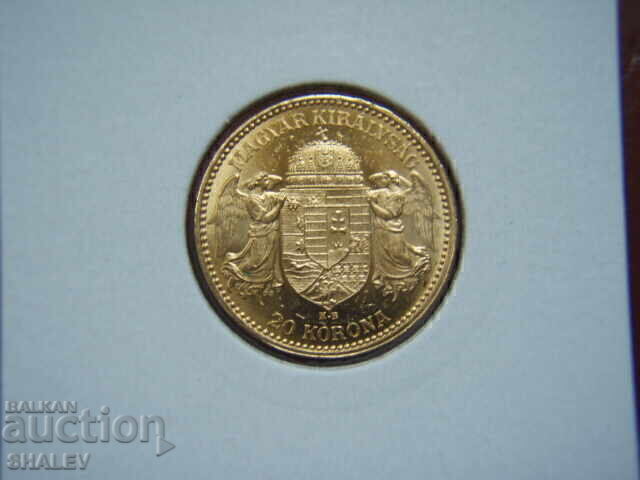 Delivery of 20 Korona 1897 Hungary (20 Korona Ungaria) - AU+ (gold)