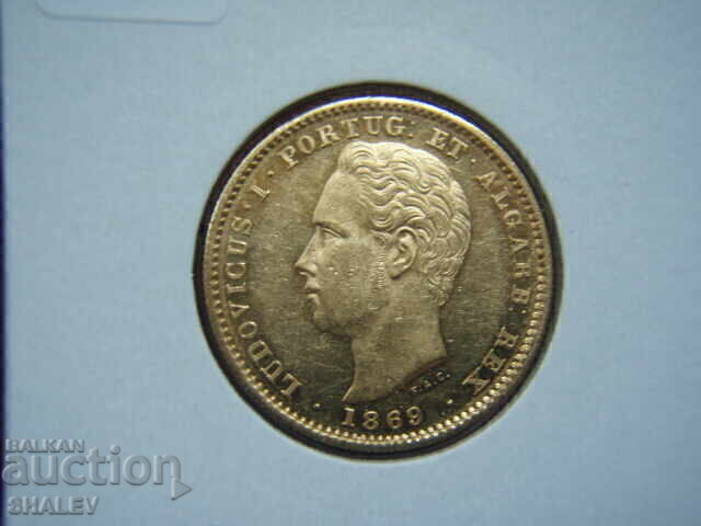 5000 Reis 1869 Portugal - AU+ (gold) - 7